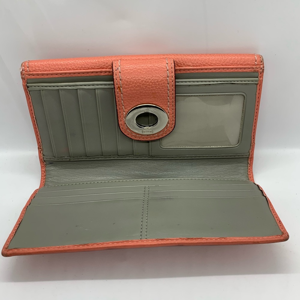Coach ID Card Holder Checkbook Wallet - Picture 5 of 5